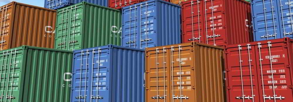 custos gerais de frete custos gerais de frete e generalidades: na imagem, containers para transporte de carga representam custos com o processo, que envolve generalidades