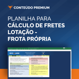 Planilha para cálculo de fretes lotação - frota própria | Calcular frete