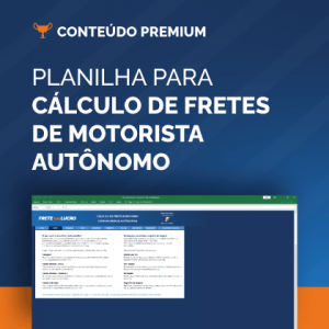 Planilha para cálculo de fretes de motorista autônomo | Calcular frete